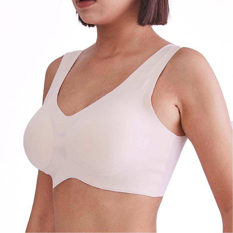 2pcs/Set Wireless & Seamless Bras With High Side Wings, Comfortable And  Breathable For Summer